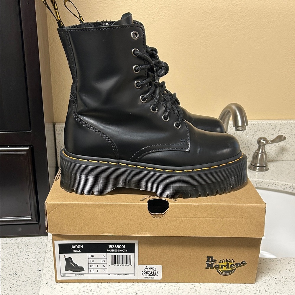 Dr. Martens Black Platform Boots
